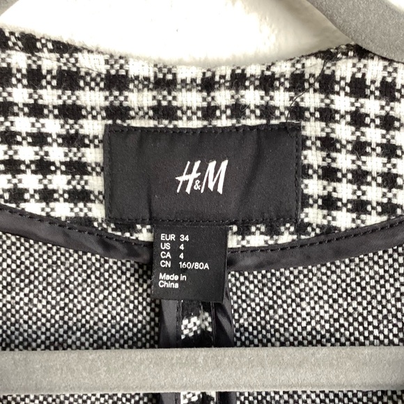 \H&M\ Houndstooth Draping Coat - Picture 15 of 16